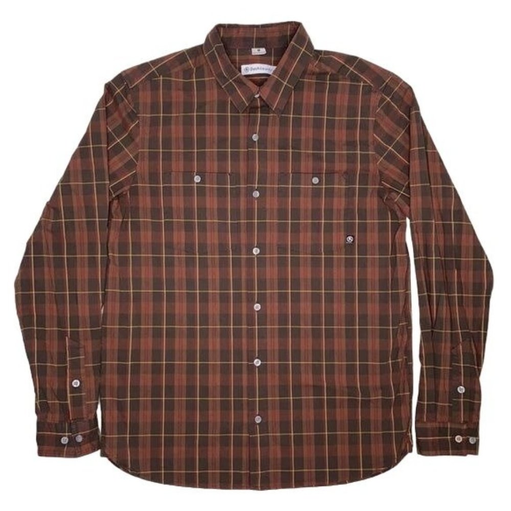 Backcountry Artenta Plaid Button Up Shirt: Size Medium